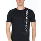 Sleek Vertical Logo Tee with Slim Fit