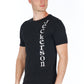 Sleek Vertical Logo Tee with Slim Fit
