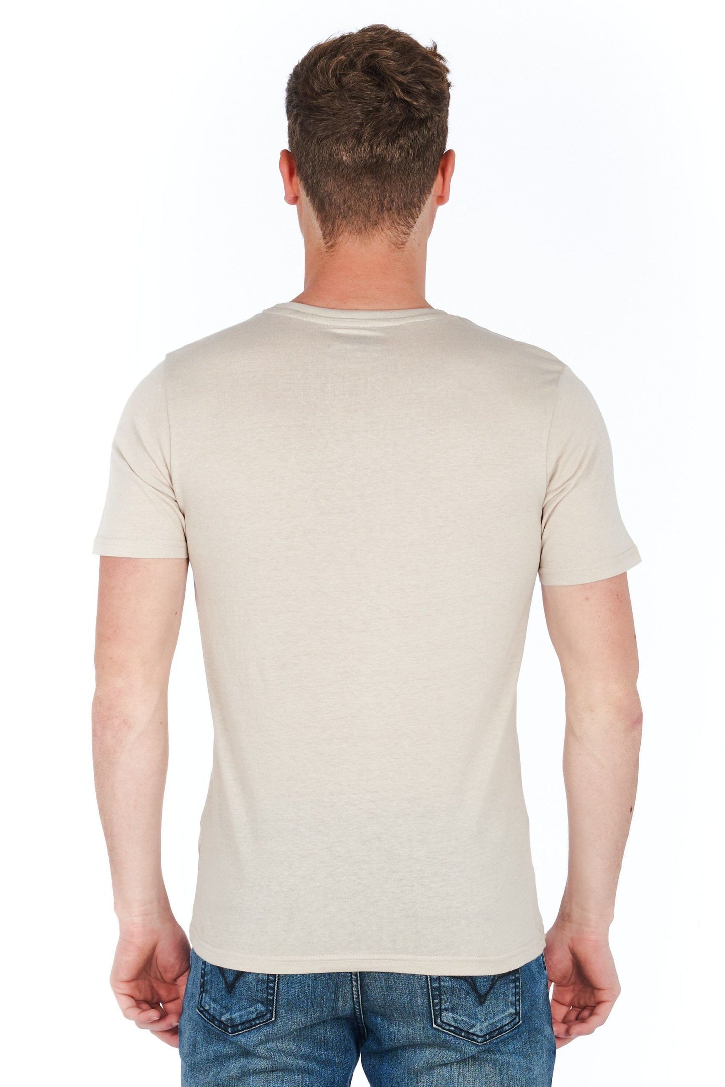 Sleek Silver Slim Fit Logo Tee