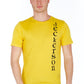 Sleek Jersey Tee with Vertical Logo