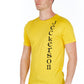 Sleek Jersey Tee with Vertical Logo