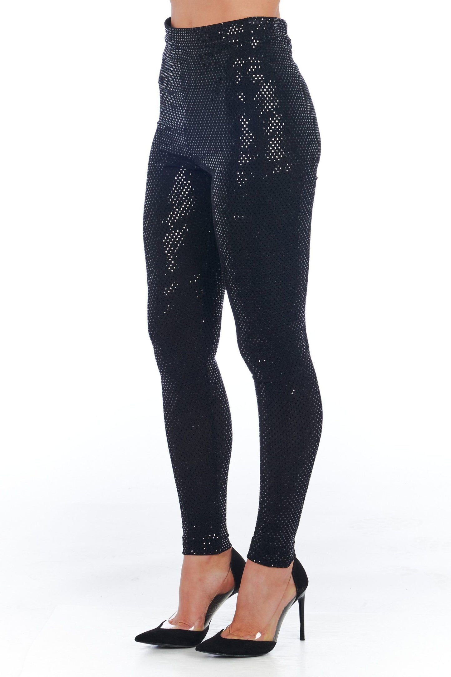 Sequin Sparkle High Waist Leggings