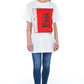 Oversized Graphic Cotton Tee with Appliques