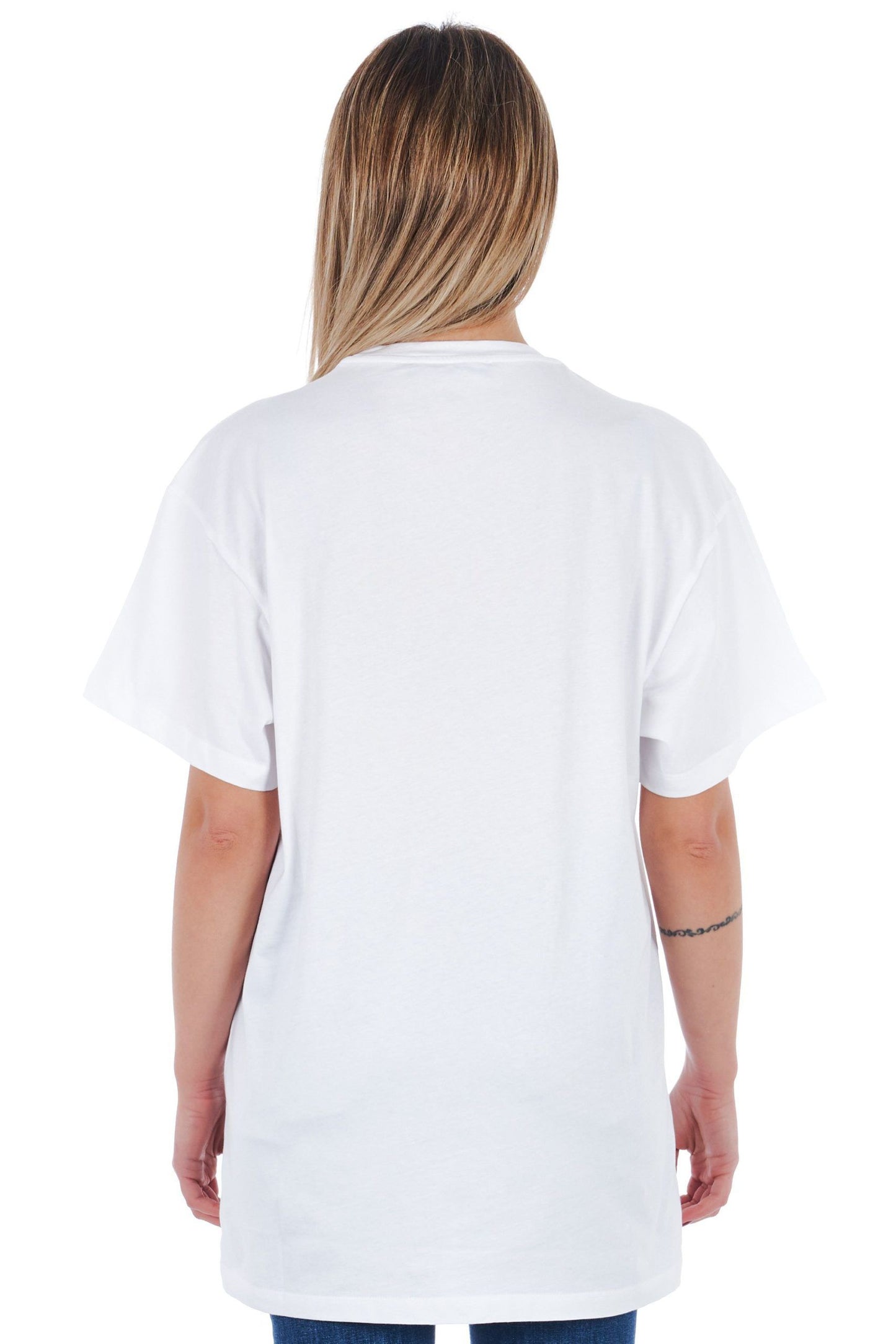 Oversized Graphic Cotton Tee with Appliques