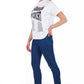 Chic Multi-Pocket Skinny Denim