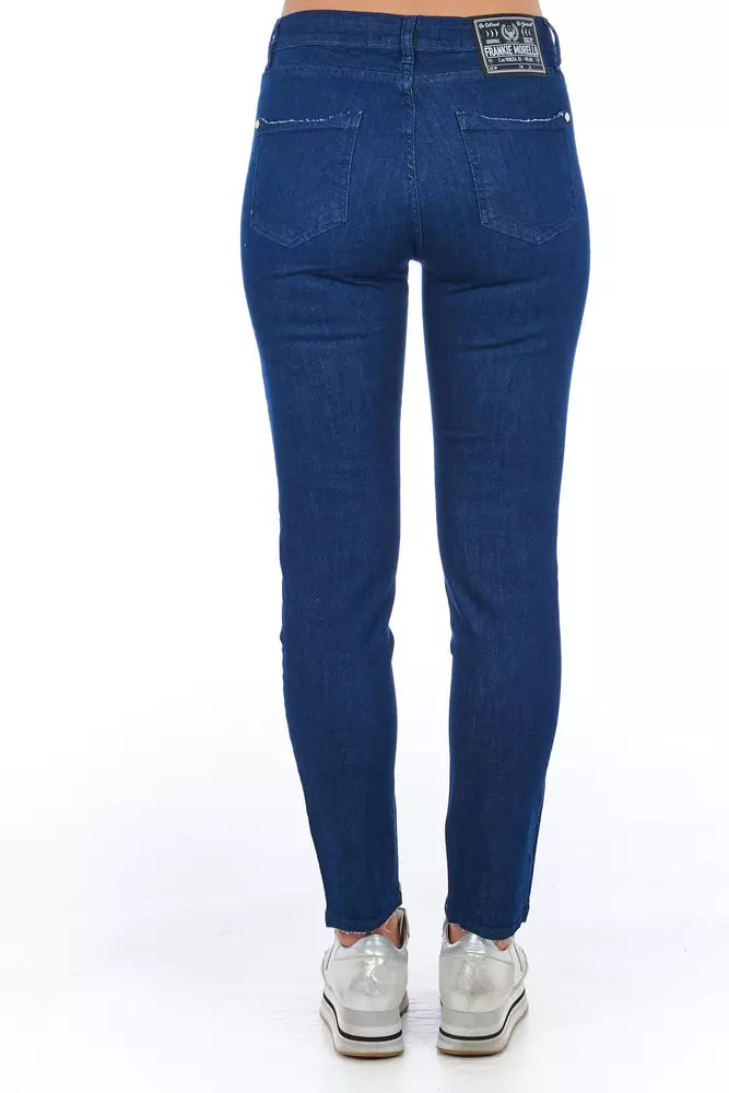 Chic Multi-Pocket Skinny Denim