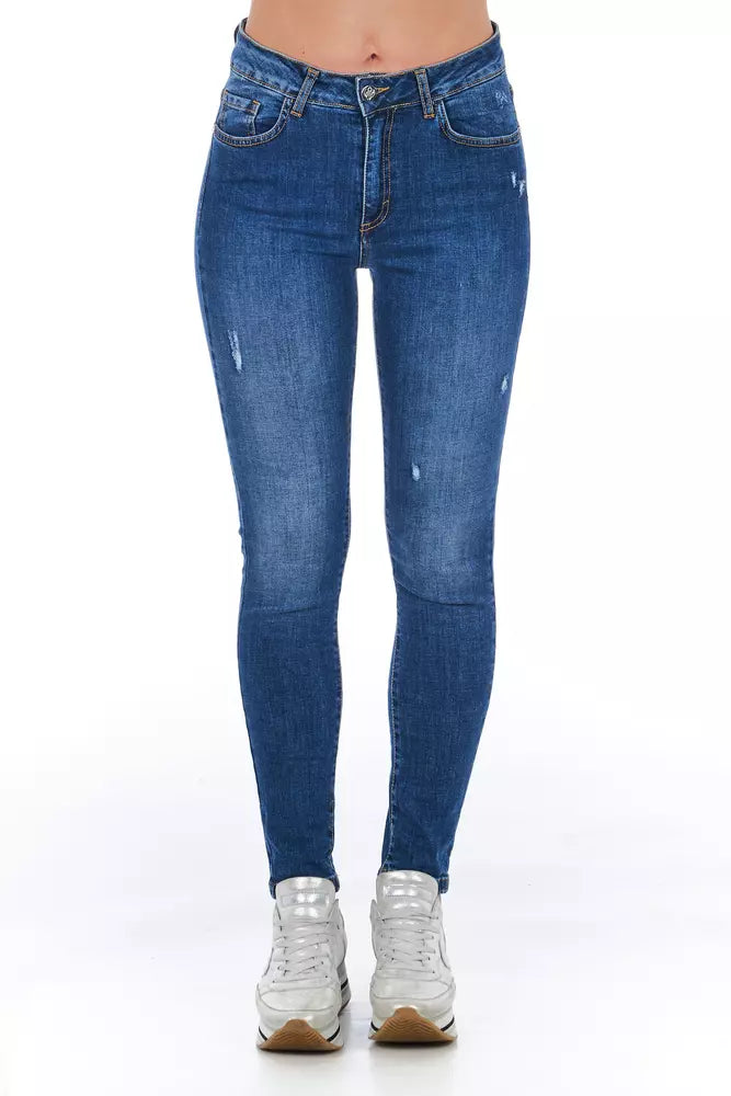 Stylish Worn Wash Denim Jeans