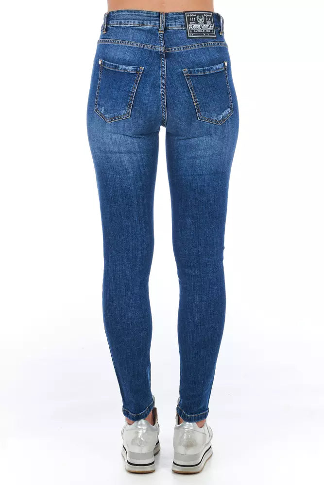 Stylish Worn Wash Denim Jeans