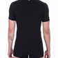 Sleek Crew Neck Dual-Pack T-Shirts in Black