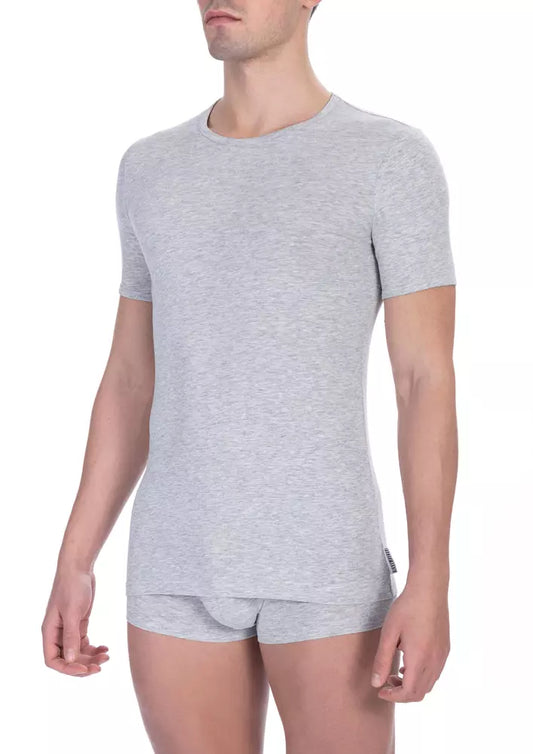 Sleek Bi-Pack Cotton Crew Neck Tees