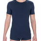 Sleek Crew Neck Cotton Blend Tee