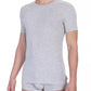 Elegant Crew Neck Cotton Blend T-Shirt