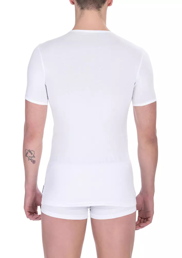 Crisp White Cotton Crew Neck Tee Bi-Pack