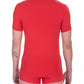 Sleek V-Neck Bicolor Cotton Tee