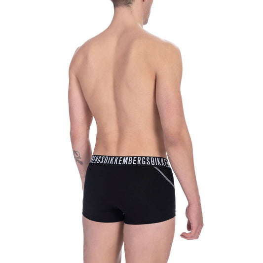 Sleek Cotton Blend Men's Trunks Twin Pack