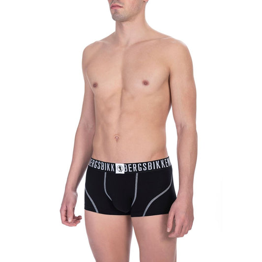 Sleek Cotton Blend Men's Trunks Twin Pack