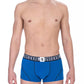 Chic Bikkembergs Blue Cotton Trunk Bi-pack