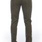 Chic Brown Cotton Trousers