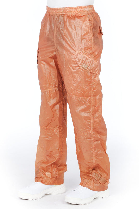 Orange Garment-Dyed Technical Trousers