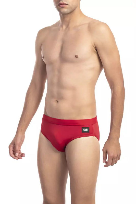 Elegant Monocolor Mens Swim Briefs