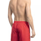 Chic Red Swim Shorts with Print Detail