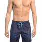 Elegant Degradé Swim Shorts in Blue