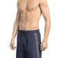 Elegant Blue Tape-Trim Swim Shorts