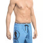 Chic Light Blue Layered Swim Shorts