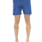 Sleek Layered Swim Shorts - Elegant Blue
