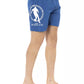 Sleek Layered Swim Shorts - Elegant Blue