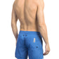 Elegant Blue Swim Shorts with Sleek Tape Detail