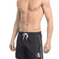 Chic Black Printed Swim Shorts