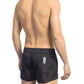 Chic Monochrome Swim Shorts with Branded Detail