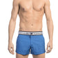 Sleek Blue Swim Shorts with Signature Band