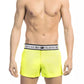 Sleek Yellow Micro Swim Shorts with Contrast Band