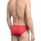 Red Side Print Swim Briefs