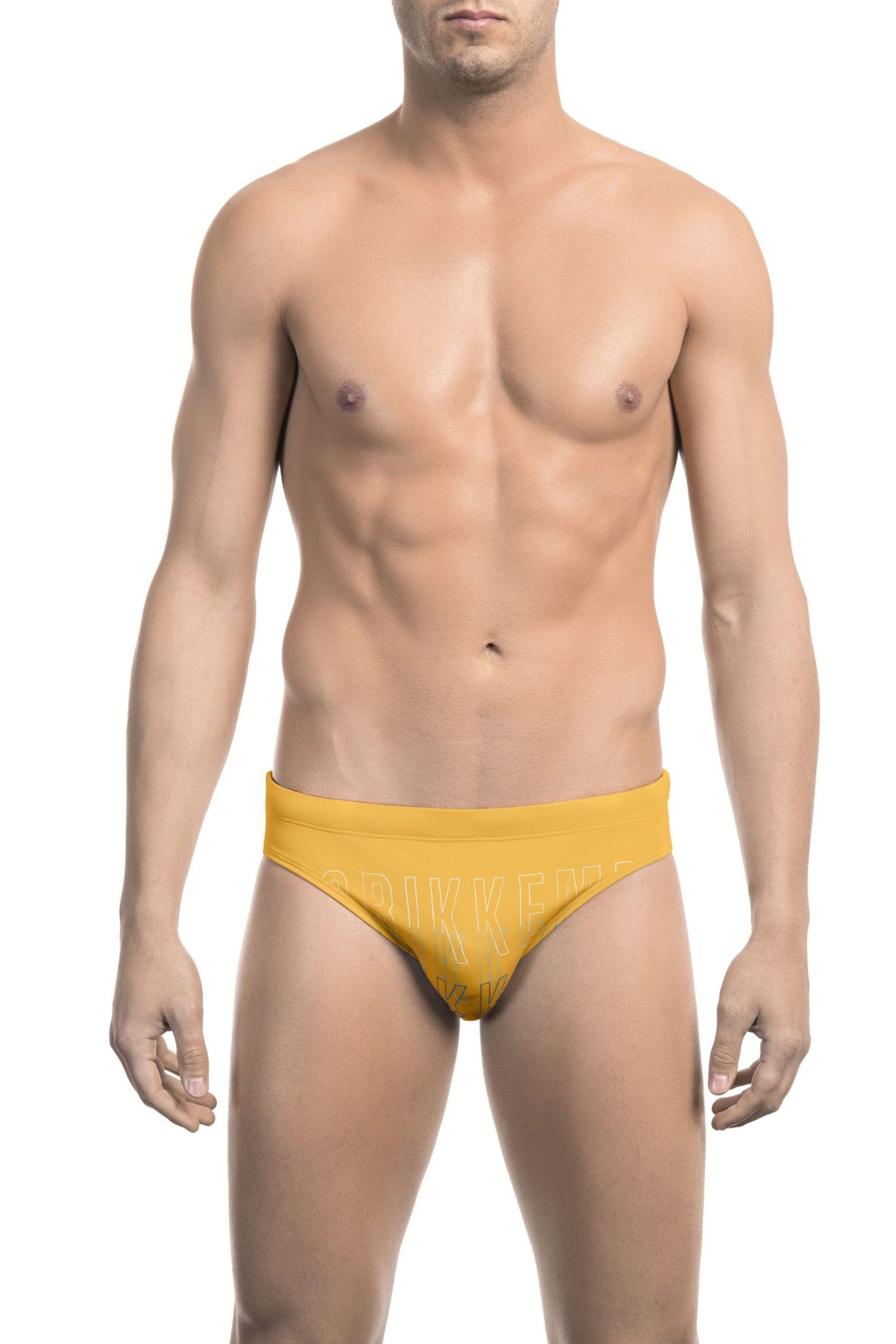 Vibrant Yellow Degradé Print Speedo