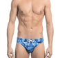 Chic Light-Blue Graphic Speedo for Men