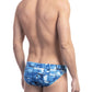 Chic Light-Blue Graphic Speedo for Men