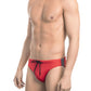 Sleek Red Side Tape Speedo