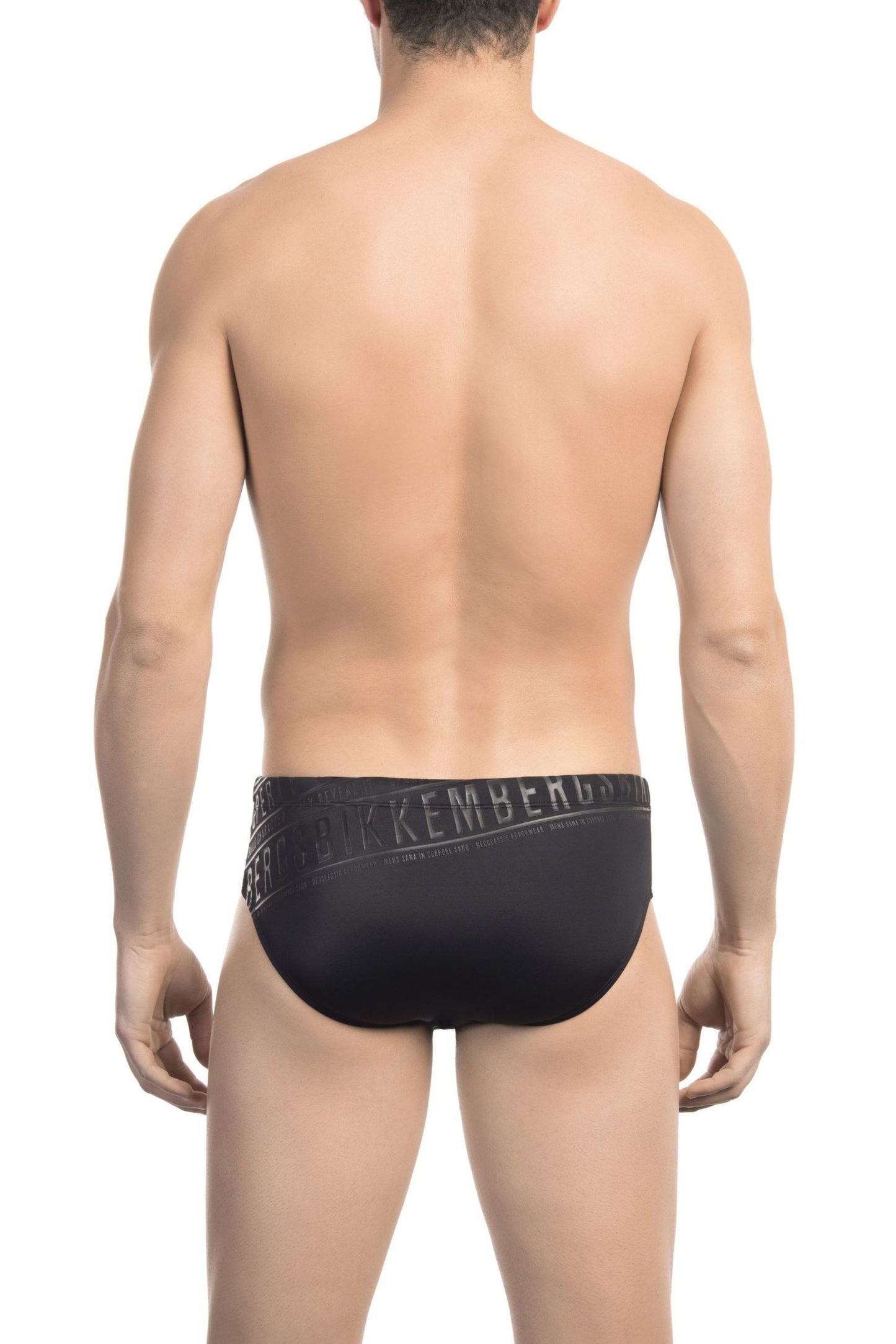 Sleek Black Print Speedo for Stylish Swimmers