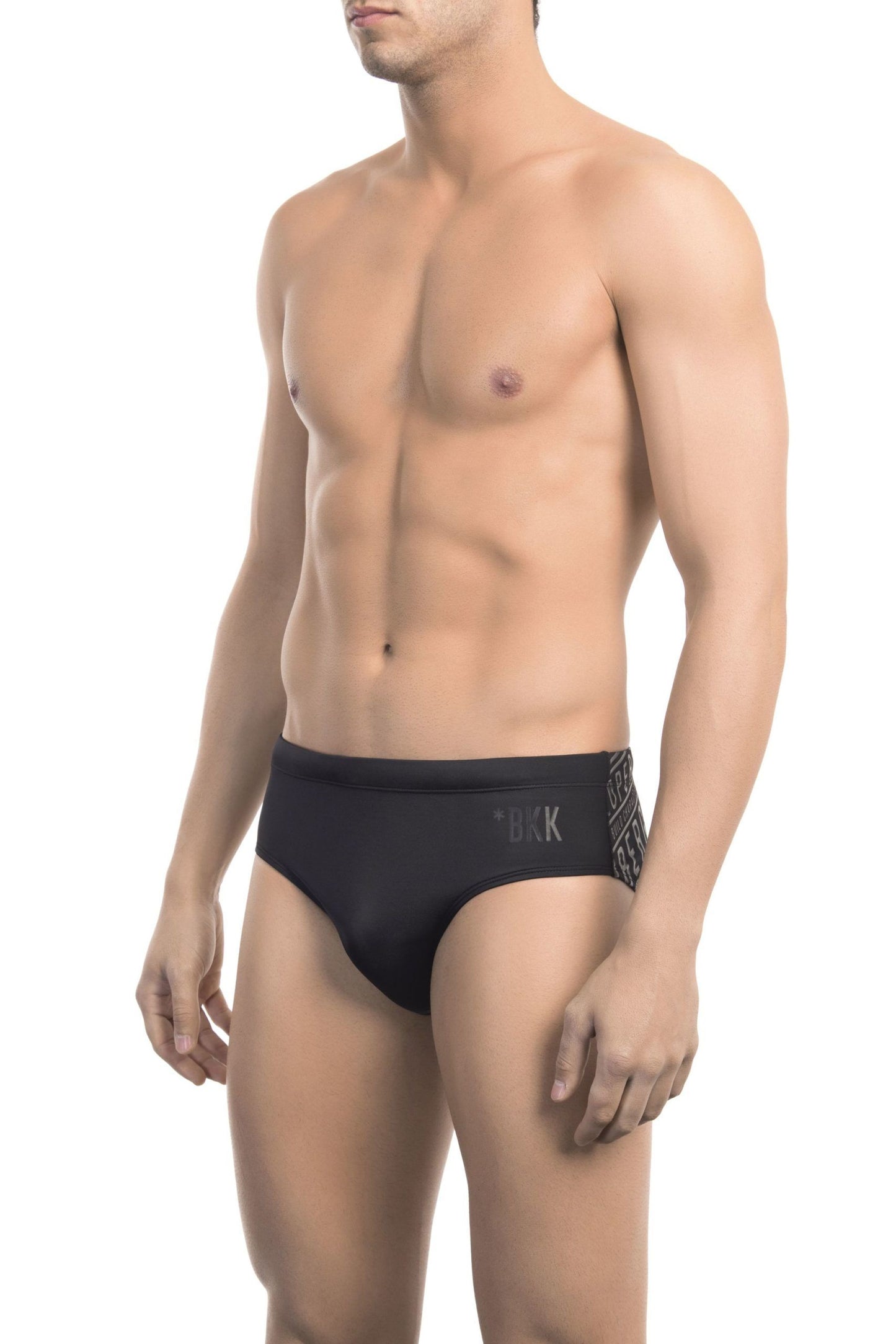 Sleek Black Print Speedo for Stylish Swimmers