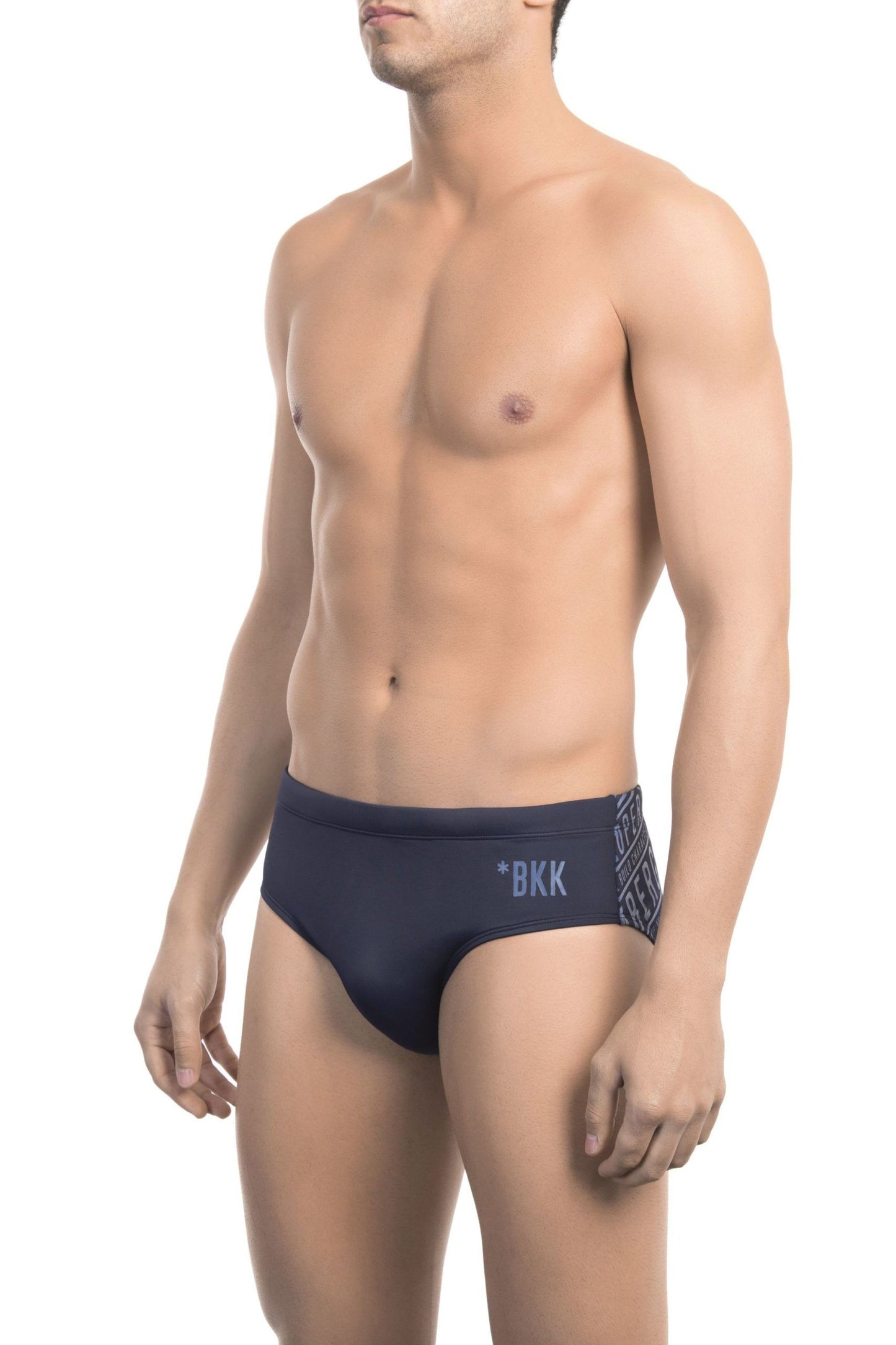 Elegant Blue Printed Swimwear for Men