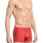 Sleek Red Stretch Swim Trunk