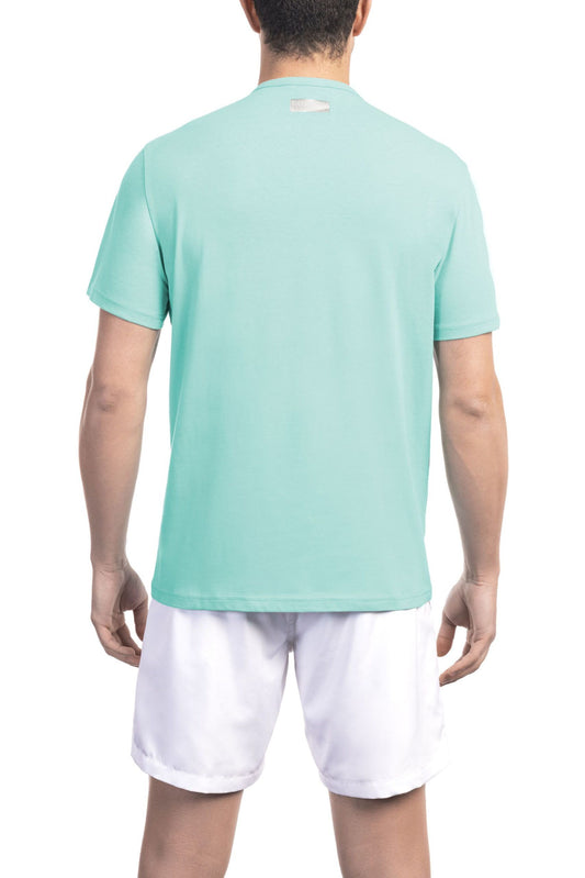 Light-Blue Cotton Logo Tee