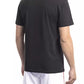 Sleek Black Cotton Blend Printed T-Shirt