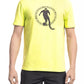 Radiant Yellow Cotton Blend Printed T-Shirt