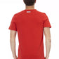 Vibrant Red Front Print Tee