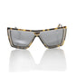 Chic Turtle Pattern Square Sunglasses