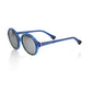 Chic Transparent Blue Round Sunglasses